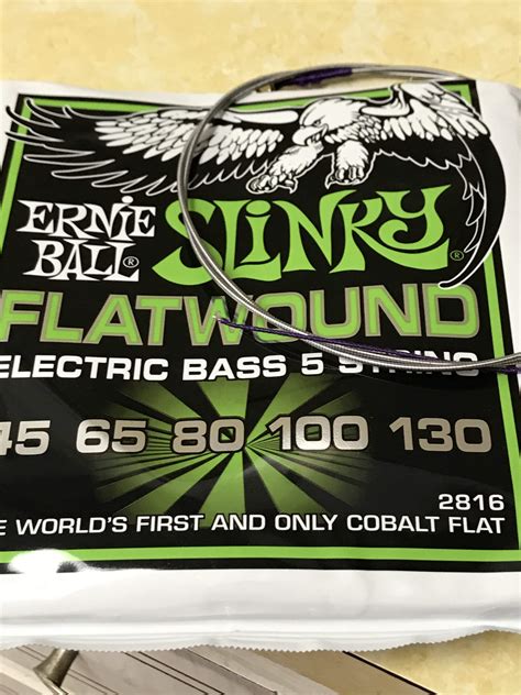ernie ball cobalt flatwound     sets break   string