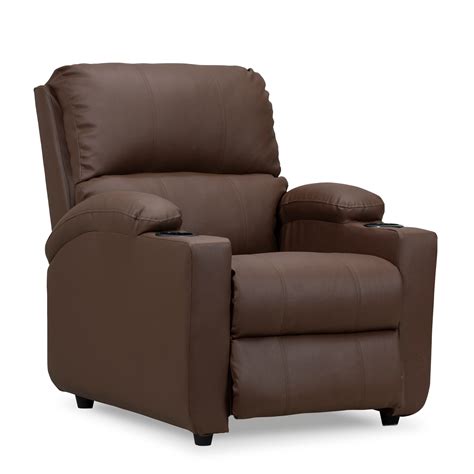 silla reclinable alan  puesto sintetico chocolate elite living