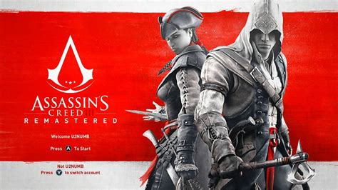 Assassin's Creed III Remastered Bundle Title Screen (PC, PS4, Xbox One ...