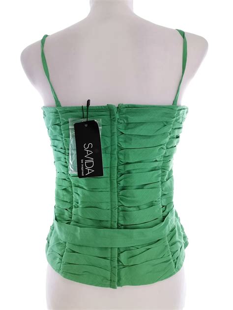 Savida T. 10 (38) Vert Corset Lin Sans manches | eBay