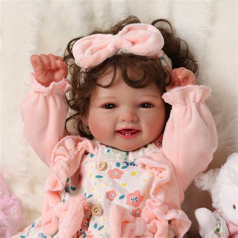 12" Full Silicone Reborn Baby Dolls Girl Aurora with Short Blonde Curls