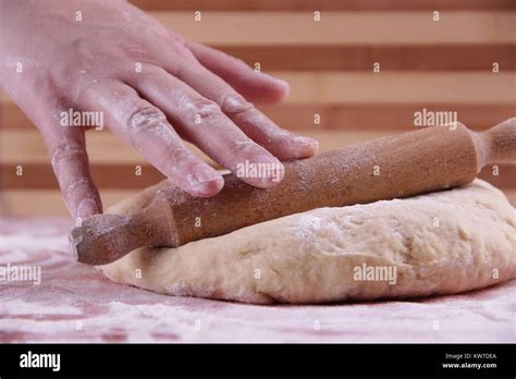 Rolling the dough Stock Photo - Alamy