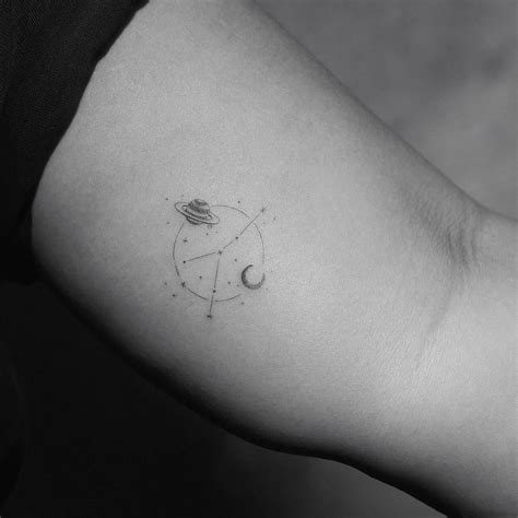 tiny cancer constellation tattoo  jakub nowicz tattoogridnet