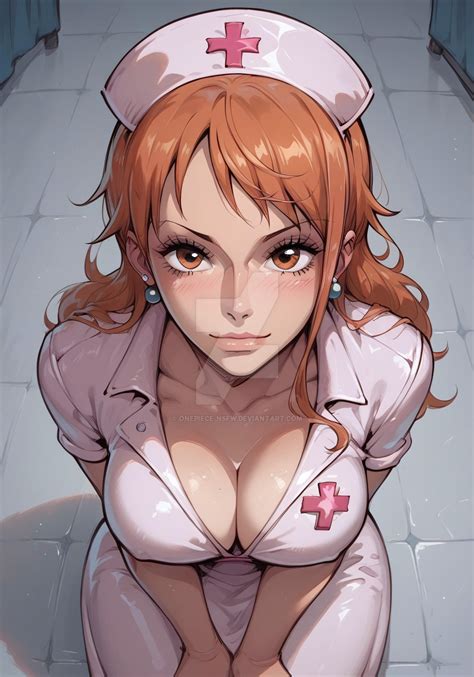 Nami - Nurse Kneeling by OnePiece-NSFW on DeviantArt