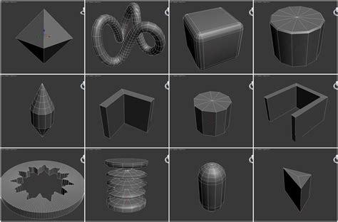 Построение примитивов в 3d max
