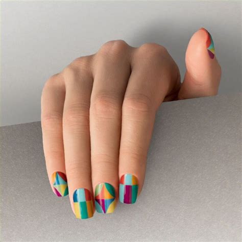 31 Best Geometric Nail Art Designs - Ak Pal Kitchen