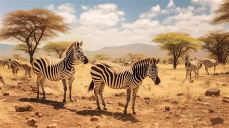 Zebra Photos-zebras on dry savanna in kenya africa