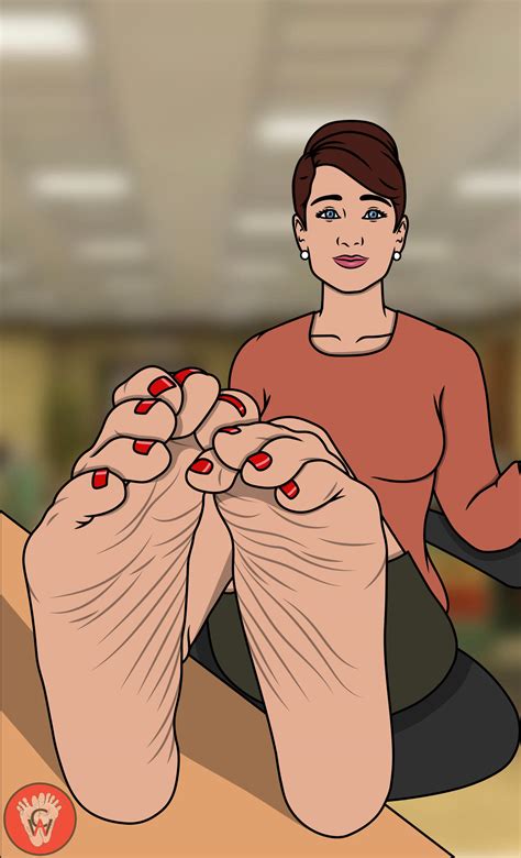 Cheryl from Archer feet and soles by CrisWrenArt on DeviantArt