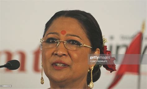 Kamla Persad-Bissessar, Prime Minister of the Republic Trinidad and ...