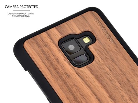 Samsung Galaxy A8 Plus wood case, Galaxy A8 Plus case walnut | GW