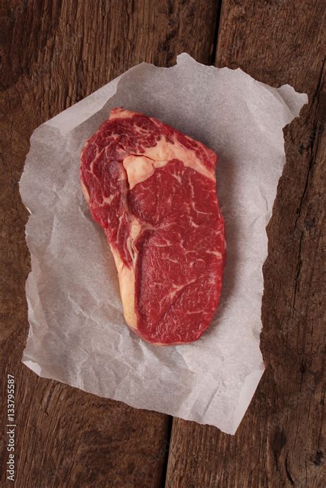 prime aged rib eye steak Stock Photo | Adobe Stock