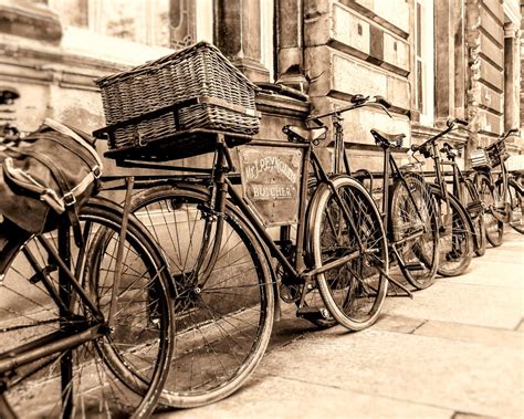 Vintage Bicycle, Bike Print, Black and White, Retro Photography ...