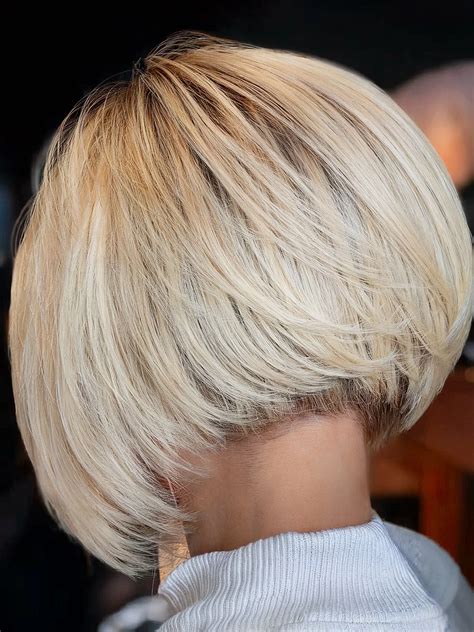 Bob Haircuts With Layers Back View