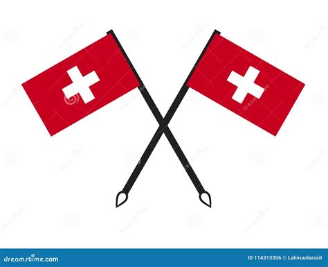 Switzerland flag symbols stock vector. Illustration of background ...