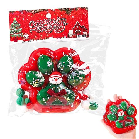 Christmas Cat Paw Squeeze Toy Anxiety Stress Relief Large Kitten Paw