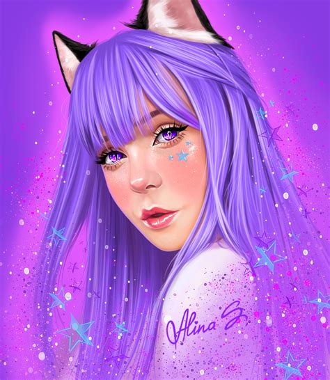 ArtStation - Digital portrait - cute girl milkgore