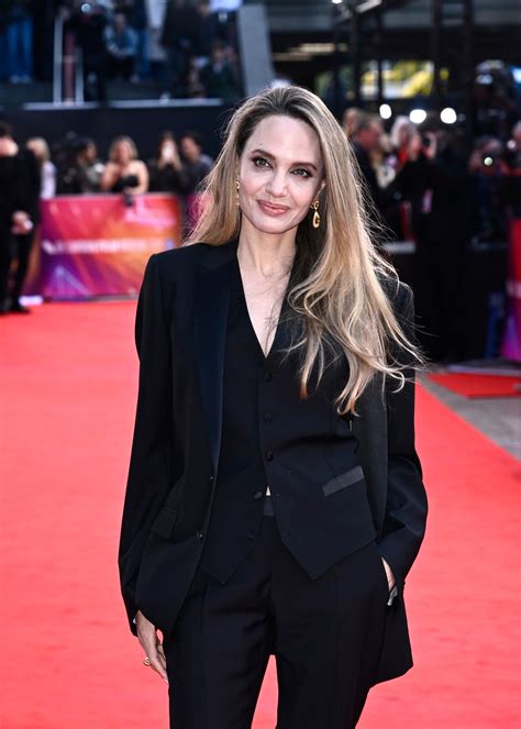 Angelina Jolie Suits Up for 'Maria' at London Film Festival 2024