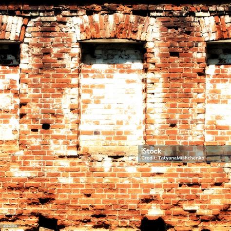 tekstur dinding batu bata dinding tua  ditinggalkan dibangun