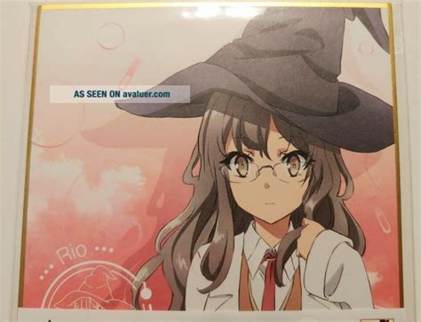 rascal   dream  bunny girl senpai rio futaba mini shikishi