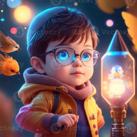 Very detailed cute kid boy. . 25472767 Stock Photo at Vecteezy