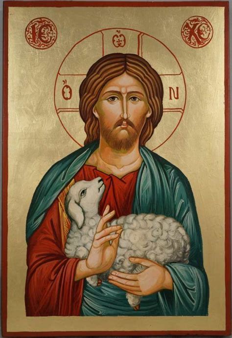Christ the Good Shepherd Large Orthodox Icon - BlessedMart | Christ the ...