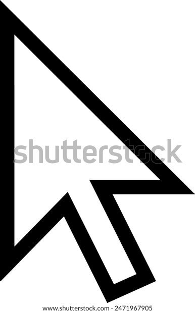 cursor vector pointer computer symbol sign stock vector royalty