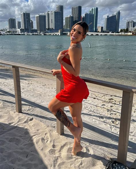 Ashlyn Pia – Most Beautiful Transgender Red Mini Beach Dress for Women