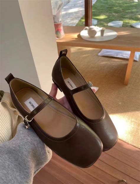 Brown Mary Janes, Women's Fashion, Footwear, Flats on Carousell