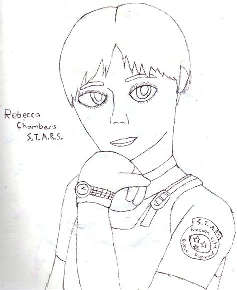Resident Evil: Rebecca Chambers [line art] by Dragonkitten555 on DeviantArt