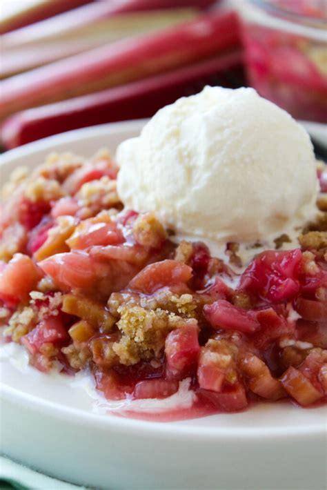 Rhubarb Crisp | Baking You Happier