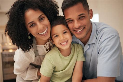 Premium Photo | Family parents with child in portrait and happiness
