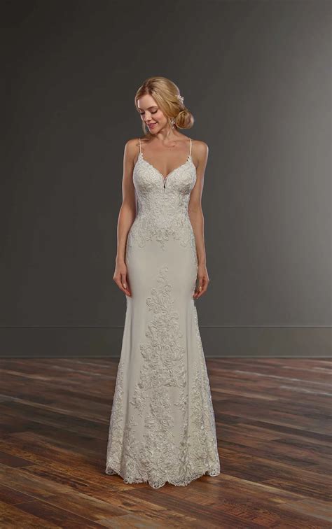 Corseted Sheath Lace Wedding Dress - Ericdress Sheath Long Sleeve Lace