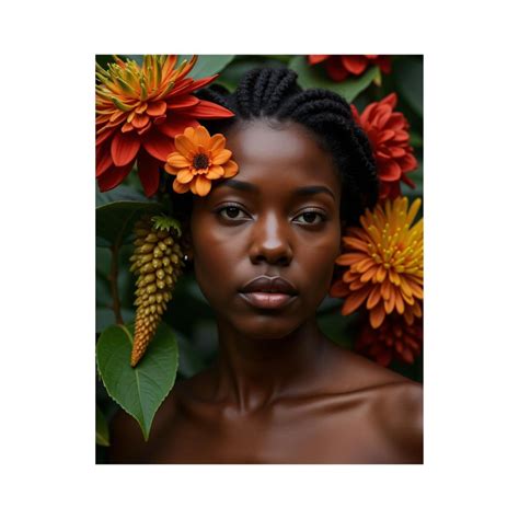 Paint by Numbers Kit for Adults, Floral Portrait Natural Beauty