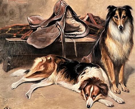 auguste vimar collies  horse stable  saddle  blanket auguste