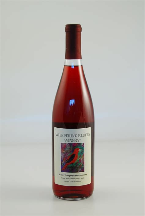 Scarlet Tanager Fruit Wine | Whispering Bluffs Winery | Potosi, Wisconsin