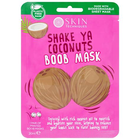 Skin Techniques Shake Ya Coconuts Boob Mask | Skincare - B&M