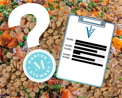 Martha Stewart launches “Veterinarian Reviewed” dog food. Which vet? She won’t say.