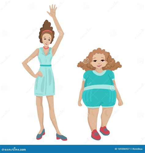 Fat And Skinny As Different Choices In Life - Pictured As Words Fat