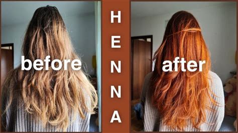 Henna Hair Dye Before And After Pictures
