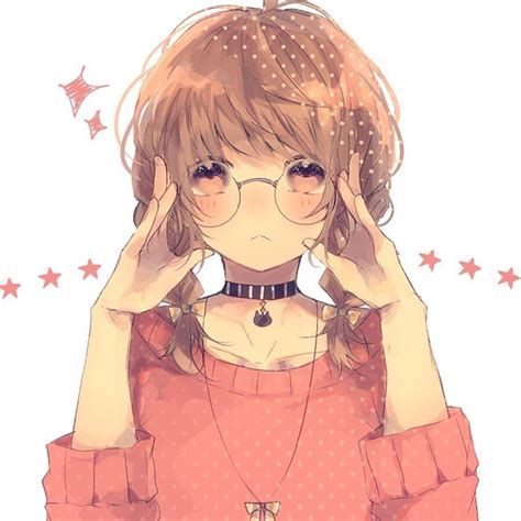 Cute Anime Girl With Glasses Wallpapers - Wallpaper Cave
