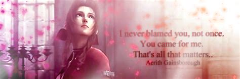 Final Fantasy VII: Aerith {Quote 1} by Sky-Mistress on DeviantArt