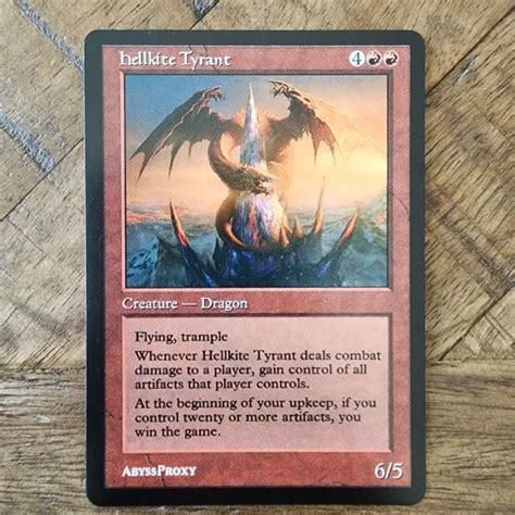 hellkite tyrant  mtg abyss proxy shop enhance  commander
