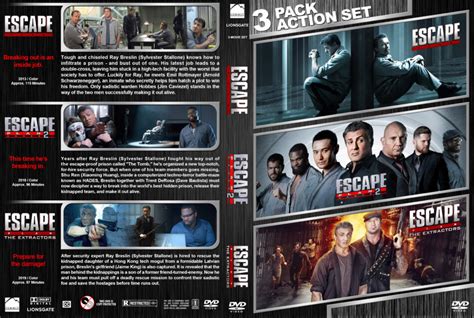 Escape Plan Triple Feature R1 Custom DVD Cover - DVDcover.Com