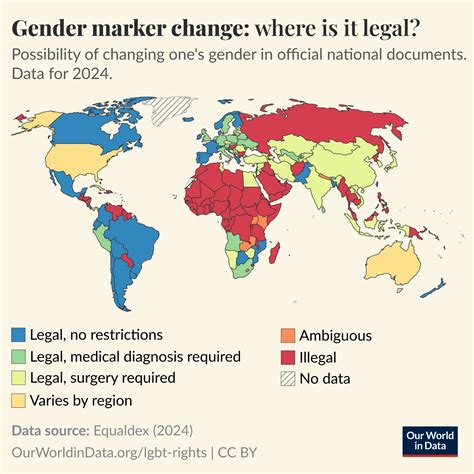 Map Showing Where You Can Legally Change Your Gender In Official