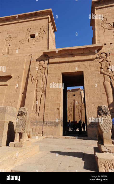 philae temple  res stock photography  images alamy