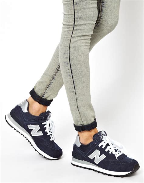 Lyst - New balance 574 Navy Trainers in Blue