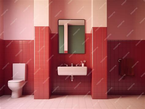 premium photo modern  minimal bathroom interior design modern