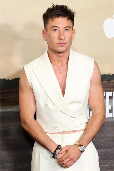 Barry Keoghan Goes Shirtless Under Cropped Vest at ‘Masters of the Air