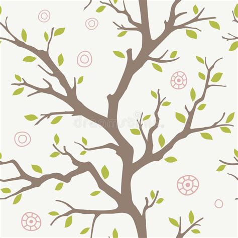 seamless branches pattern stock vector illustration  decor