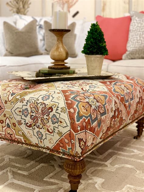 Ottoman Coffee Table Decorating Ideas